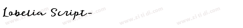 Lobelia Script字体转换 Lobelia Script字体转换